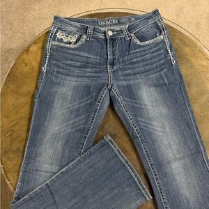 Grace Women's Boot Cut Jeans in Classic Blue